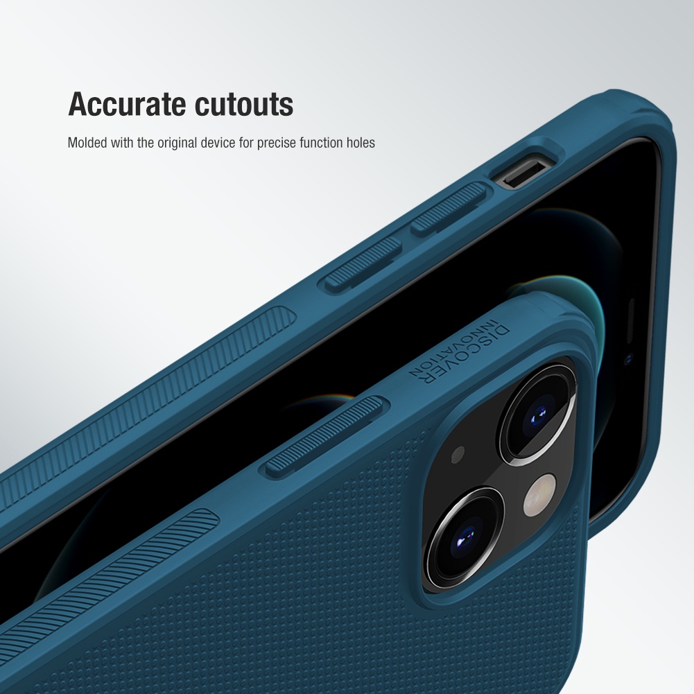 Ốp điện thoại Nillkin dòng Frosted Shield Pro làm từ PC + TPU chống bám dấu vân tay cho iPhone 13 Mini