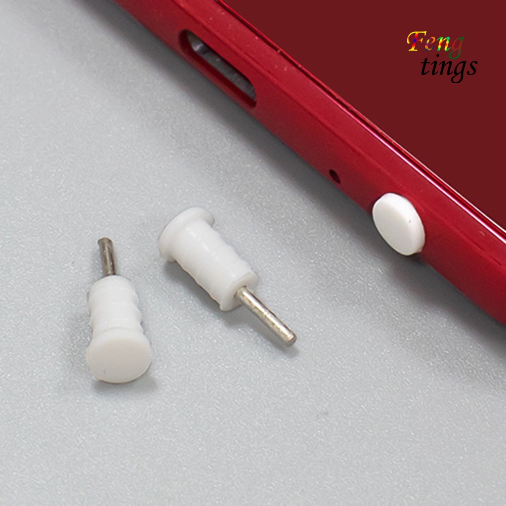 Set 5 nút bịt chống bụi bằng silicon 3.5mm thông dụng cho điện thoại thông minh