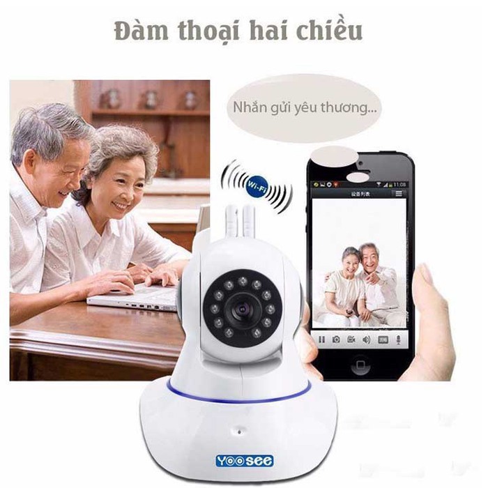 Camera IP wifi Yoosee 3 râu tặng kèm thẻ nhớ ST2S171