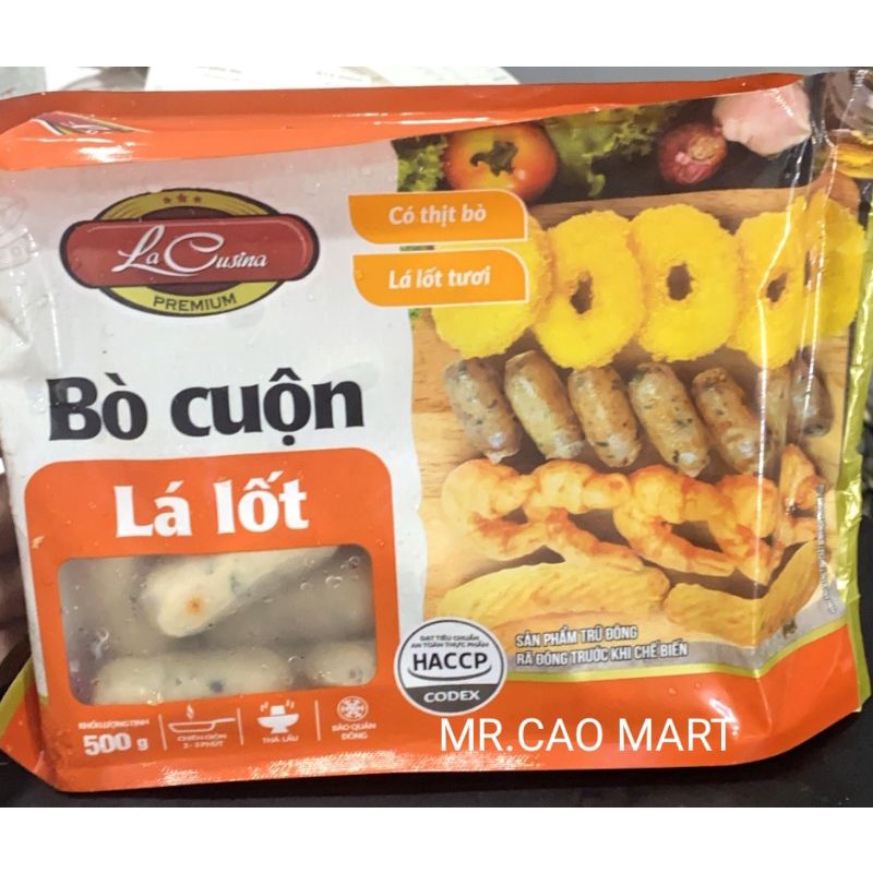 Bò cuộn lá lốt 500g
