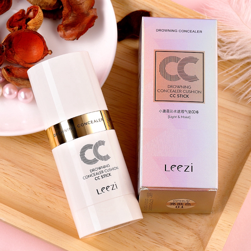 LEEZI Make Up Mushroom Air Cushion BB Cream Concealer Long Lasting Brightening Skin CC Cream