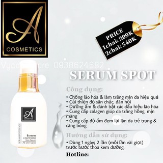 [ HÀNG CHÍNH HÃNG ] Serum Spot Acosmetics Mẫu Mới 2020