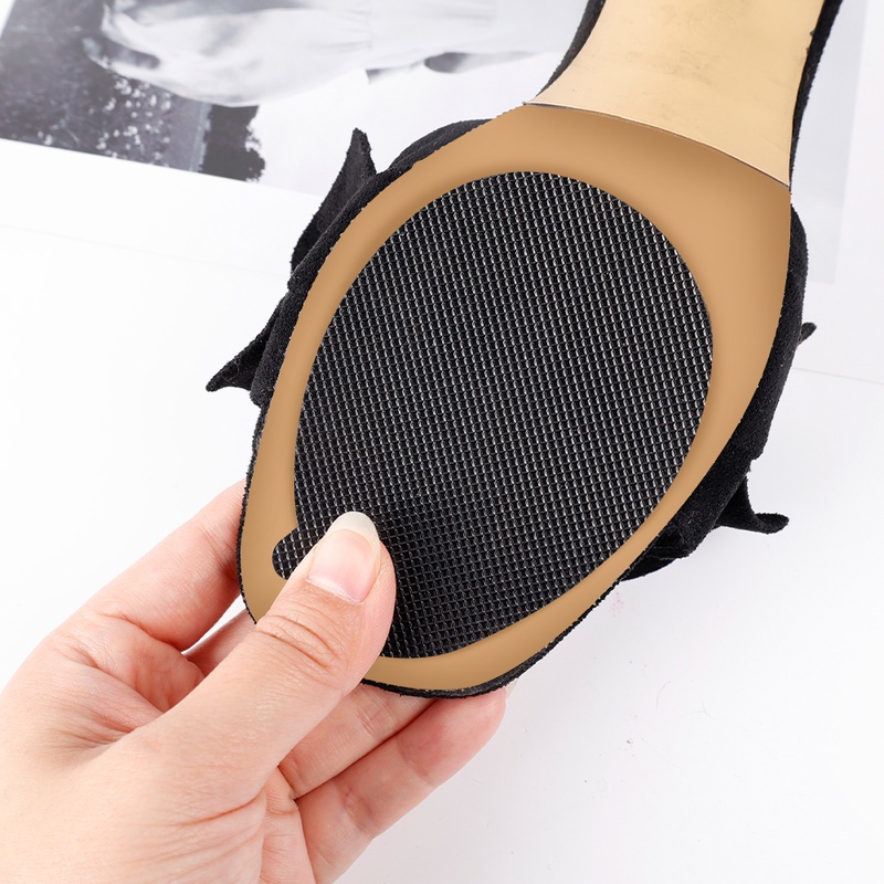 1 Cặp Đệm Cao Su Dán Đế Giày Chống Trượt Cho Unisex