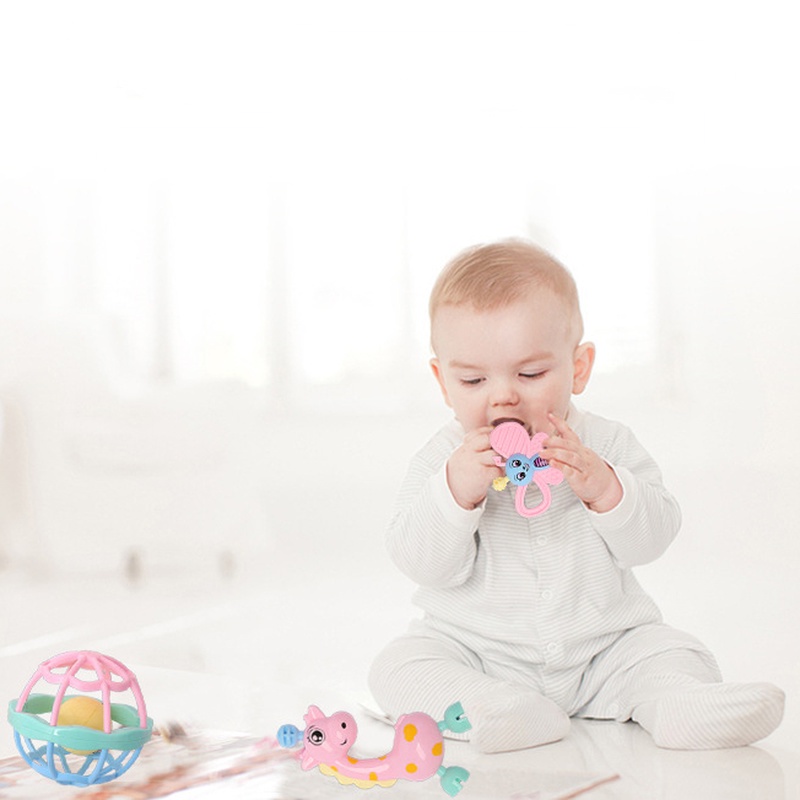 Bộ Đồ Chơi Lục Lạc Cầm Tay Cho Bé Sơ Sinh 11 6 Tháng Tuổi GYLMY1282