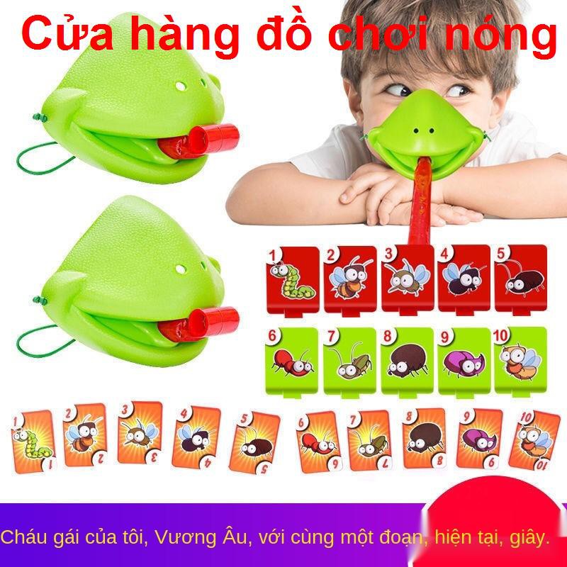 Hawang với cùng loại FROG nhổ lưỡi thăn mặt nạ Net Red Mask Creative Desktop Cha mẹ-con game unzip Đồ chơi