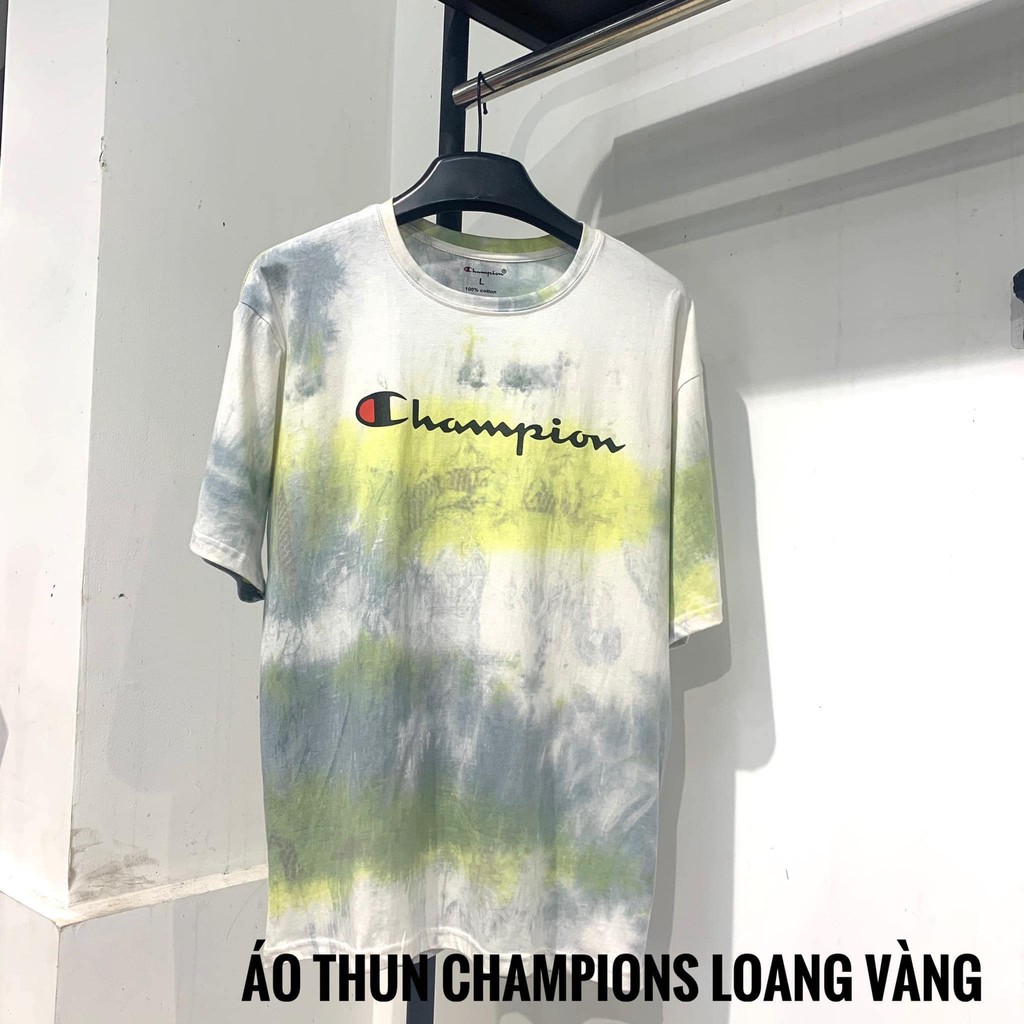Áo thun loang champion cotton 100%