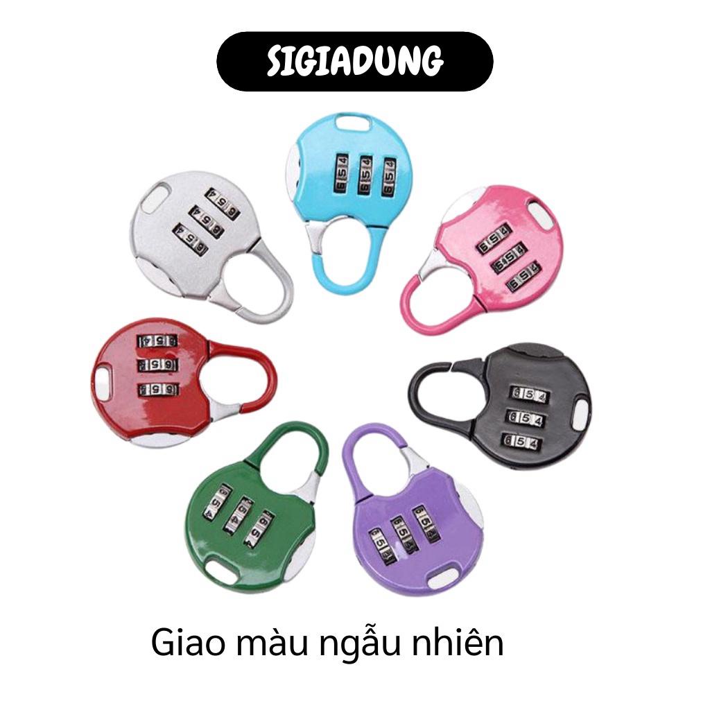 [SGD] Ổ Khóa Balo - Khóa Số Hành Lý, Vali, Túi Xách Mini Chống Trộm, 3 Mật Mã  4043