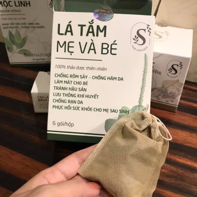 [Sam Natural] Lá tắm mẹ và bé