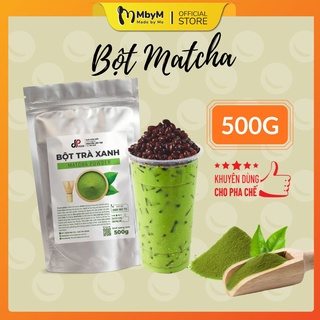 Bột matcha trà xanh nguyên chất DPFOOD - 500g - pha trà sữa, đá xay, latte,... - Tặng free nhiều công thức pha chế