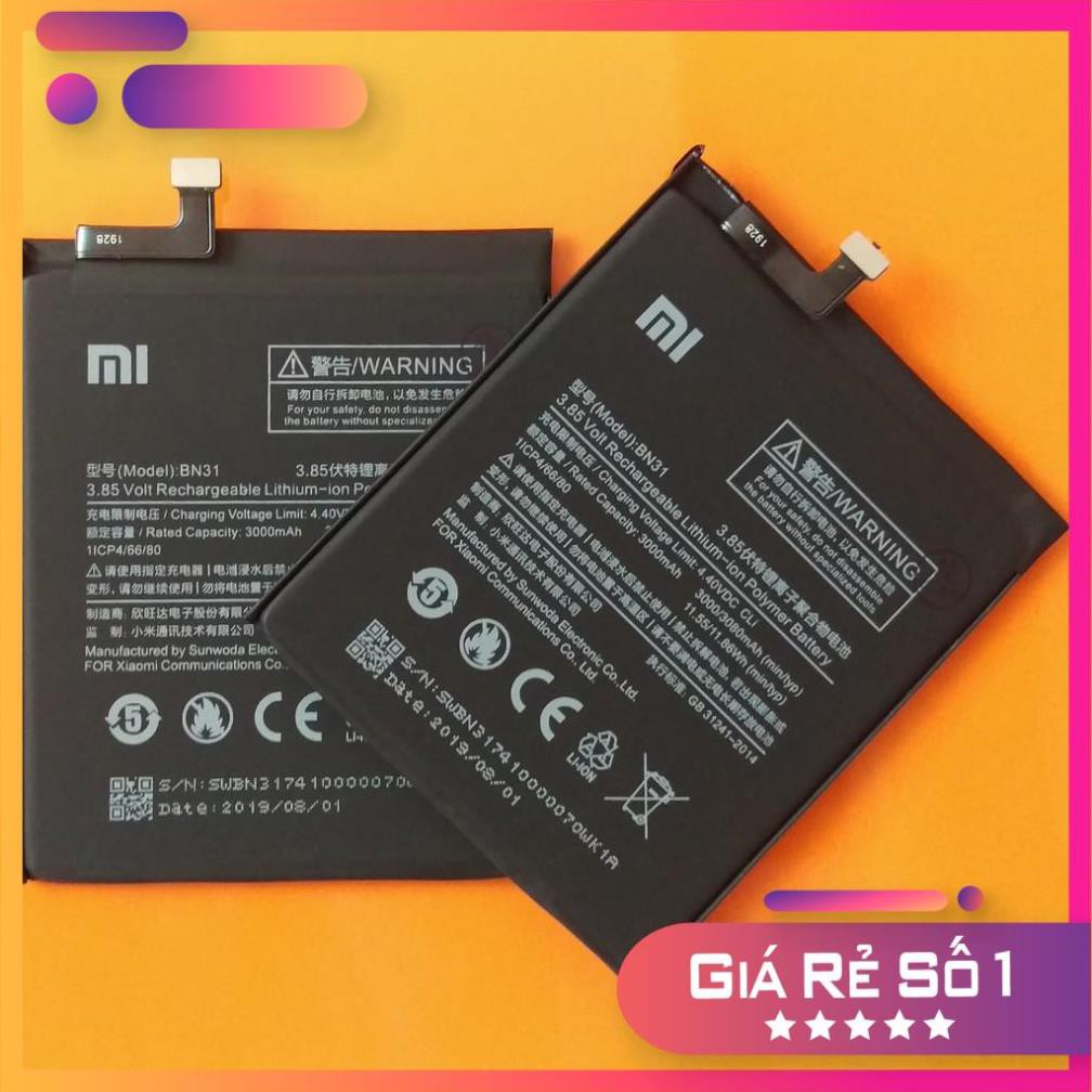 Sale giá rẻ Free ship  Pin Xiaomi Mi 5x, Mi A1 | BN31 | 3000/3080mAh