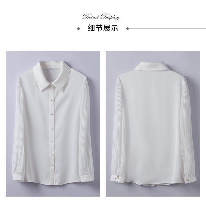 Áo Sơ Mi chiffon Đen Tay Dài Thời Trang Cho Nữ