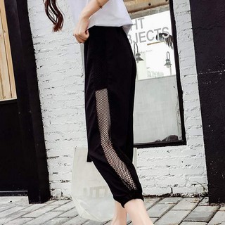 Quần jogger thể thao nữ phối lưới