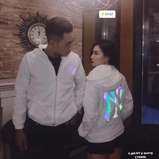 Áo khoác gió NY phản quang -C