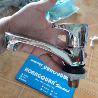 VÒI LAVABO LẠNH ĐỒNG THAU