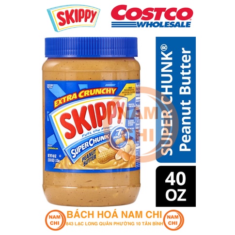 Bơ Đậu Phộng Skippy Creamy Super Chunk 1.36kg - Mỹ - Có Hạt Và Kem Mịn - Thơm Ngon Bổ Dưỡng