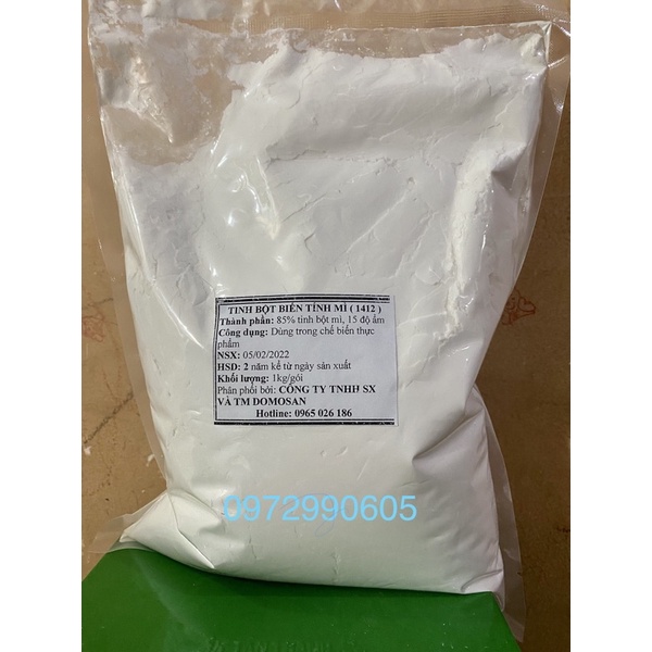 1kg Bột Biến Tính Mì Làm Chả Lụa, Xúc Xích,...