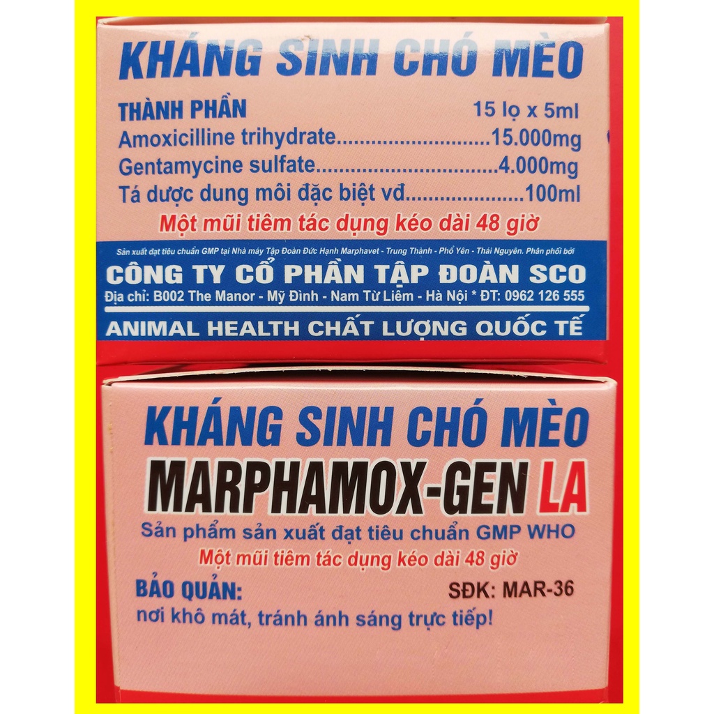 1 lọ MARPHAMOX - GEN LA 5ml Chuyên dùng cho chó mèo