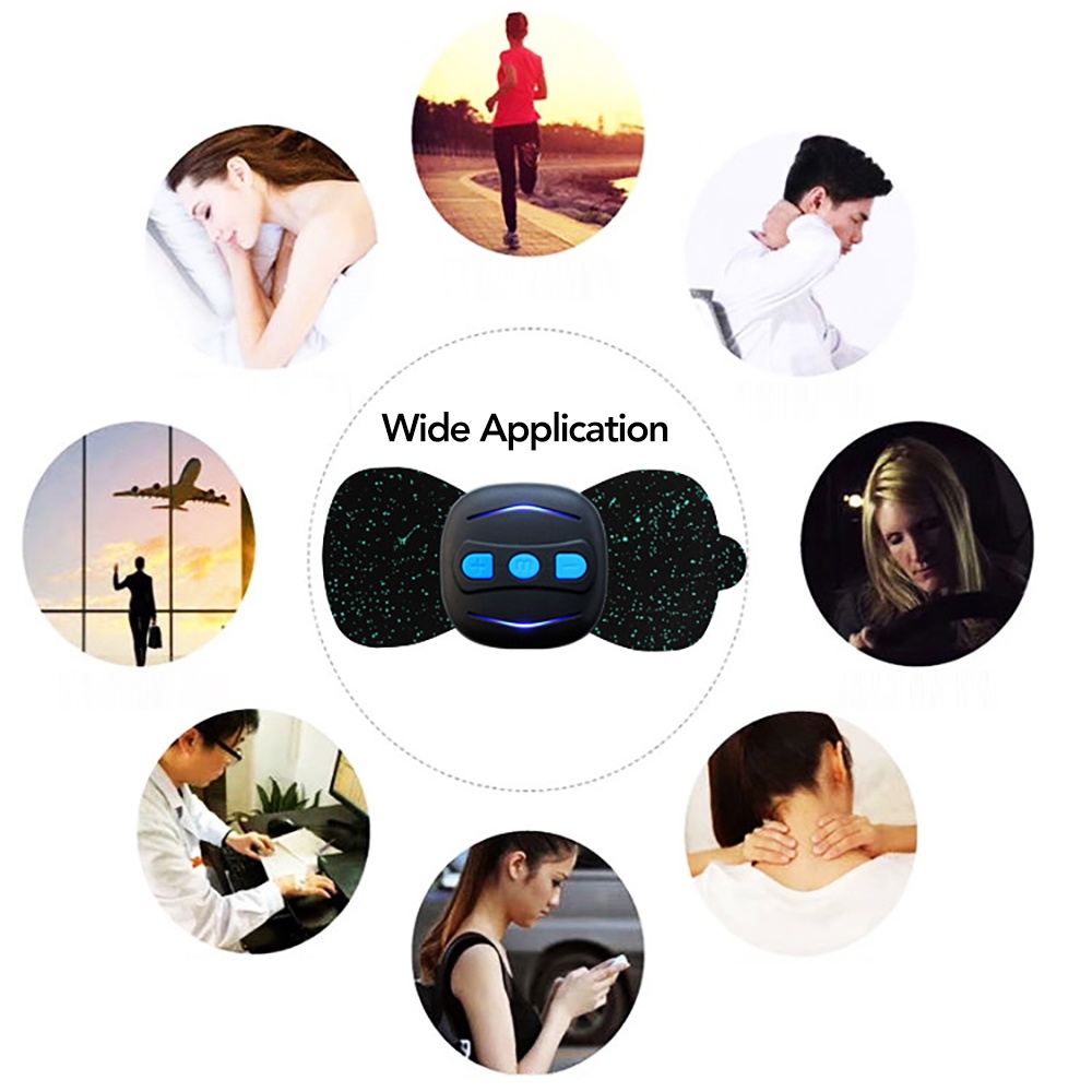 Máy Mát Xa Mini Có Thể Sạc Lại Bằng Cổng USB ,Máy Mat xa Toàn Thân ,Miếng dán massage toàn thân mini, máy massage cổ vai gáy lưng ,Giúp Giảm Đau Cho Vùng Cổ / Chân / Chân