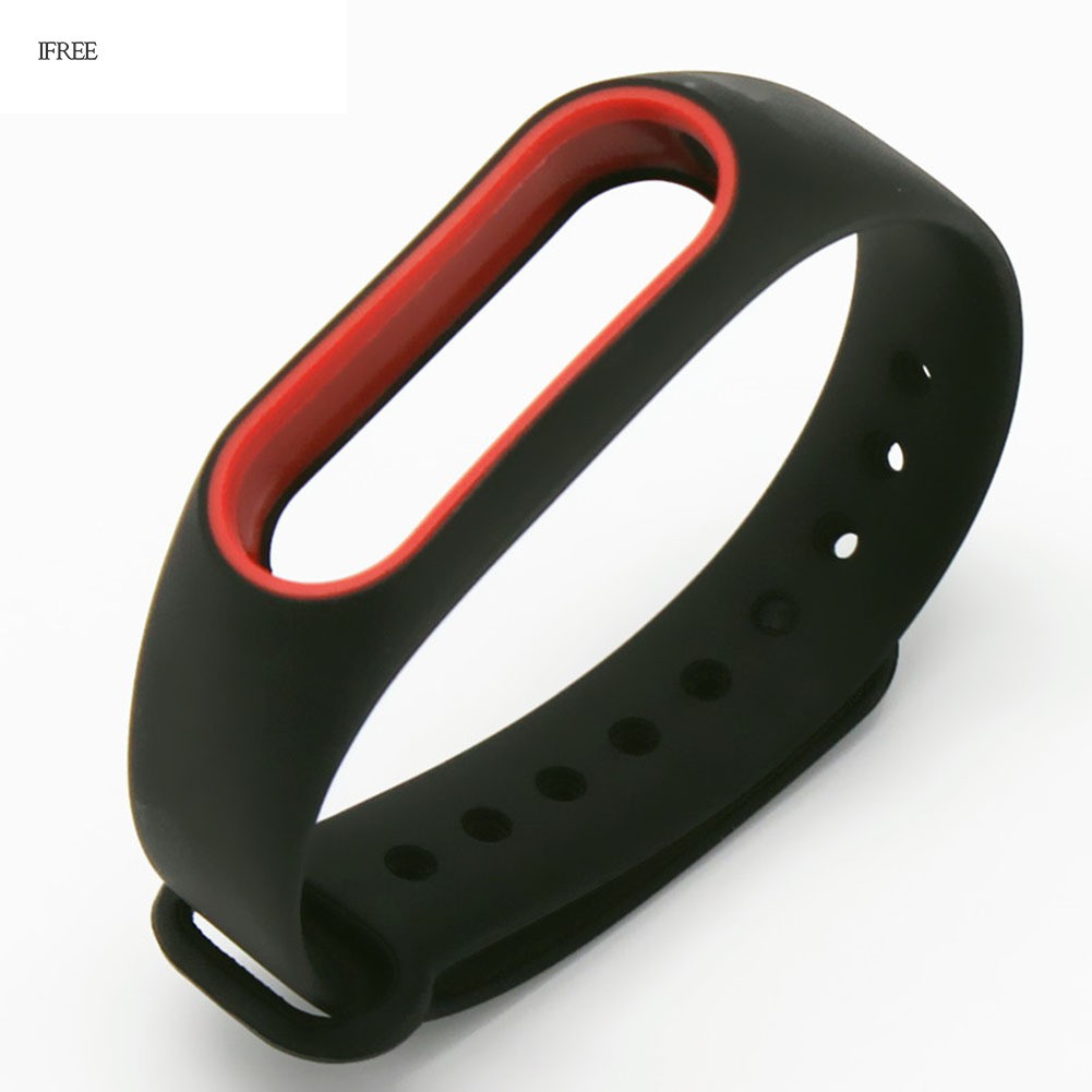 Dây Đeo Thay Thế Chất Liệu Silicon Thiết Kế Nhiều Lỗ Thời Trang Cho Xiaomi Mi Band 2