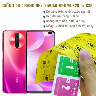 Dán cường lực dẻo nano Xiaomi Redmi K20, K20 Pro, K30
