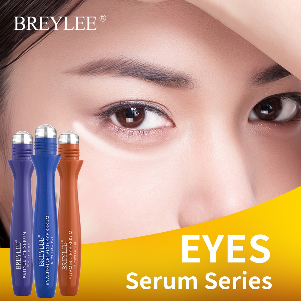 Serum Breylee Chứa Axit Hyaluronic Và Vitamin C Giúp Chăm Sóc Da Mắt 15ml