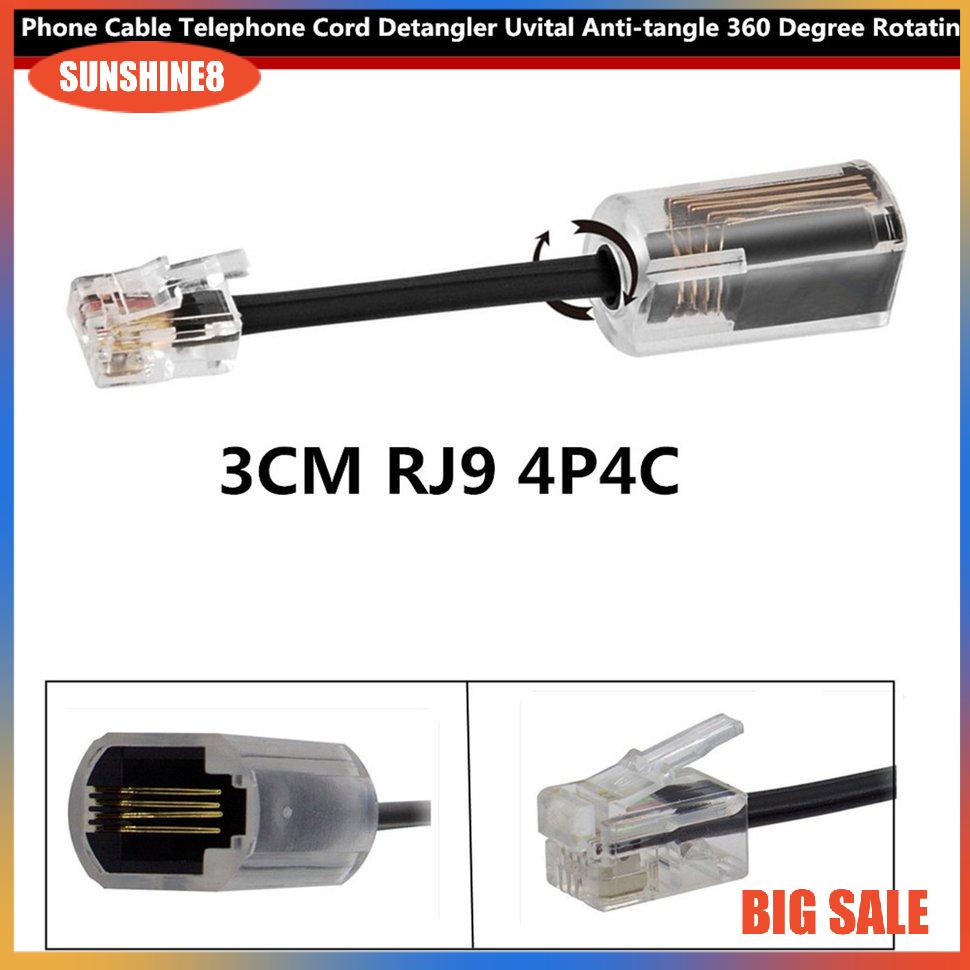 Dây cáp điện thoại xoay 360 độ chống rối