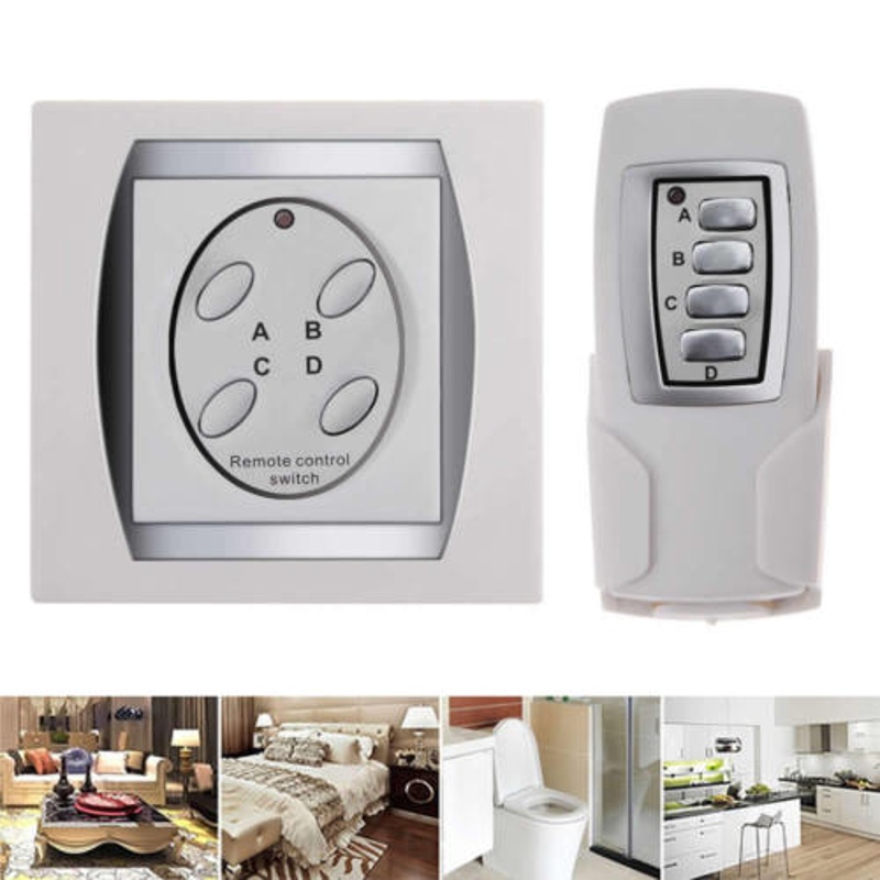 Bộ Điều Khiển Từ Xa Không Dây 4 Kênh 50M Chuyên Dụng Cho Đèn
