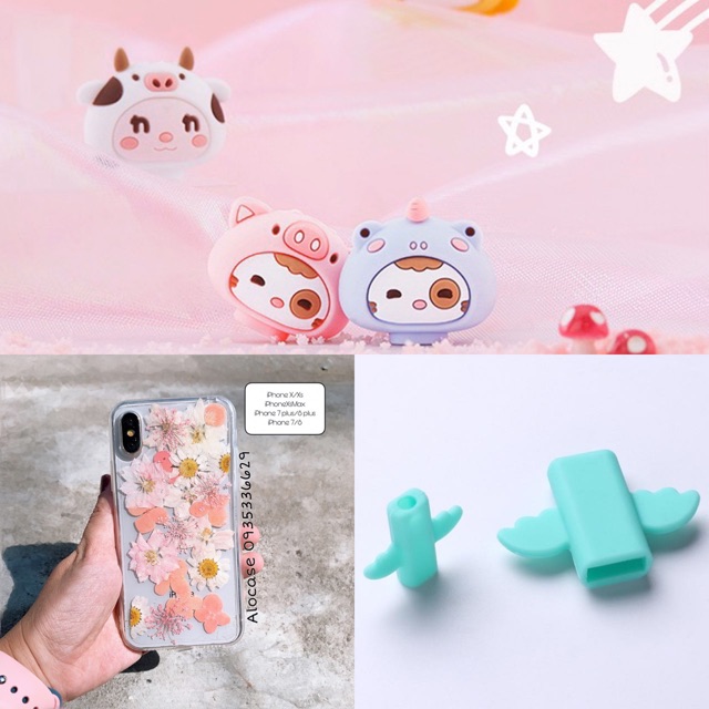 Combo 3 món ốp+2 bảo vệ đầu cáp