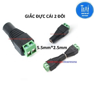 Một đôi giắc DC (ĐỰC+CÁI) 5.5x2.1mm.
