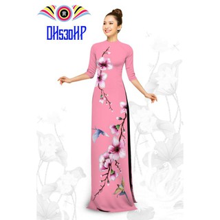 (HÀNG CÓ SẴN) 🌻SALE ÁO DÀI LUA 3D NHẬT CHỈ 139K,1 ÁO MAY SẴN ,CỔ TRÒN TAY LỠ.
