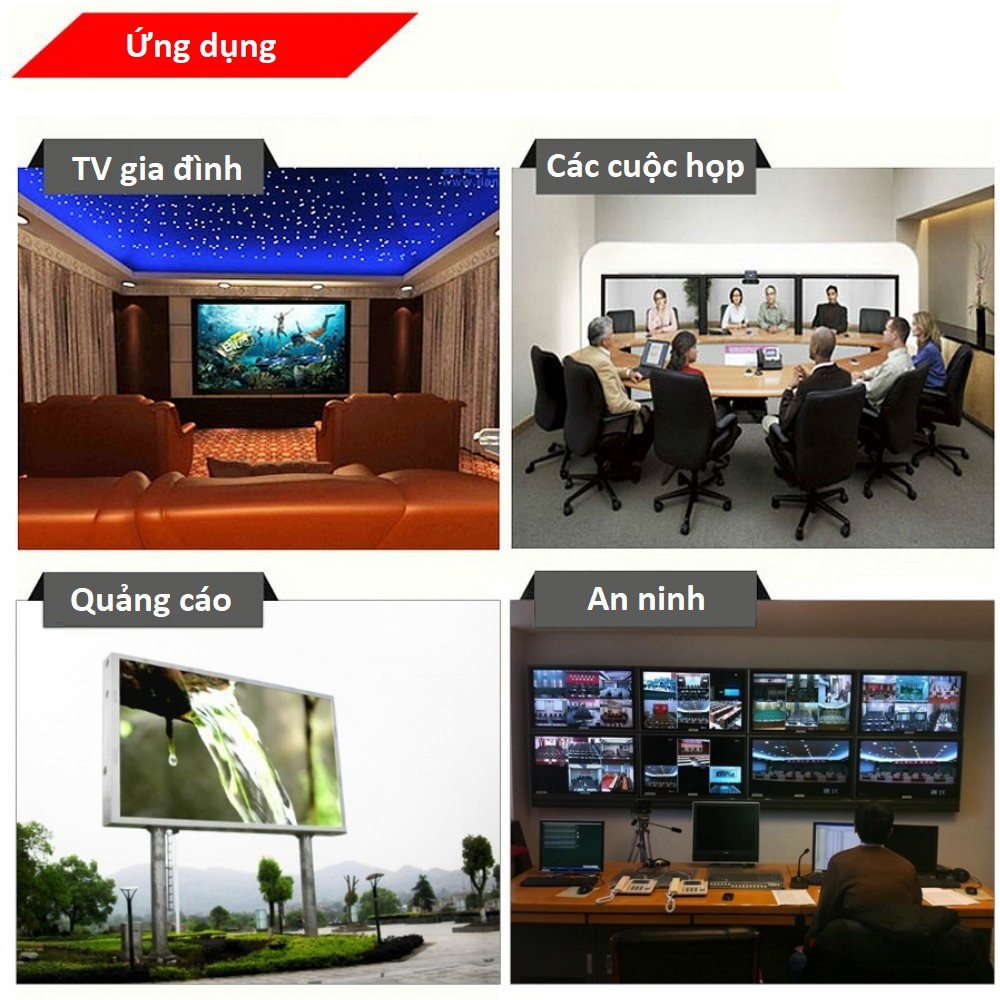 Đầu Nối dài HDMI Lên đến 30m qua dây mạng LAN Cat 5E - Cat 6