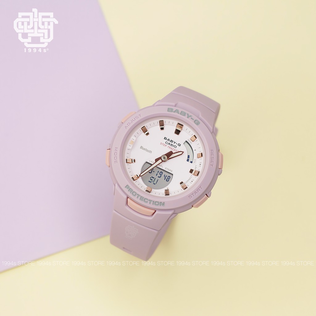 Đồng hồ nữ Casio Baby-G BSA-B100 Series, chống va đập, chống nước 100m, hàng chính hãng