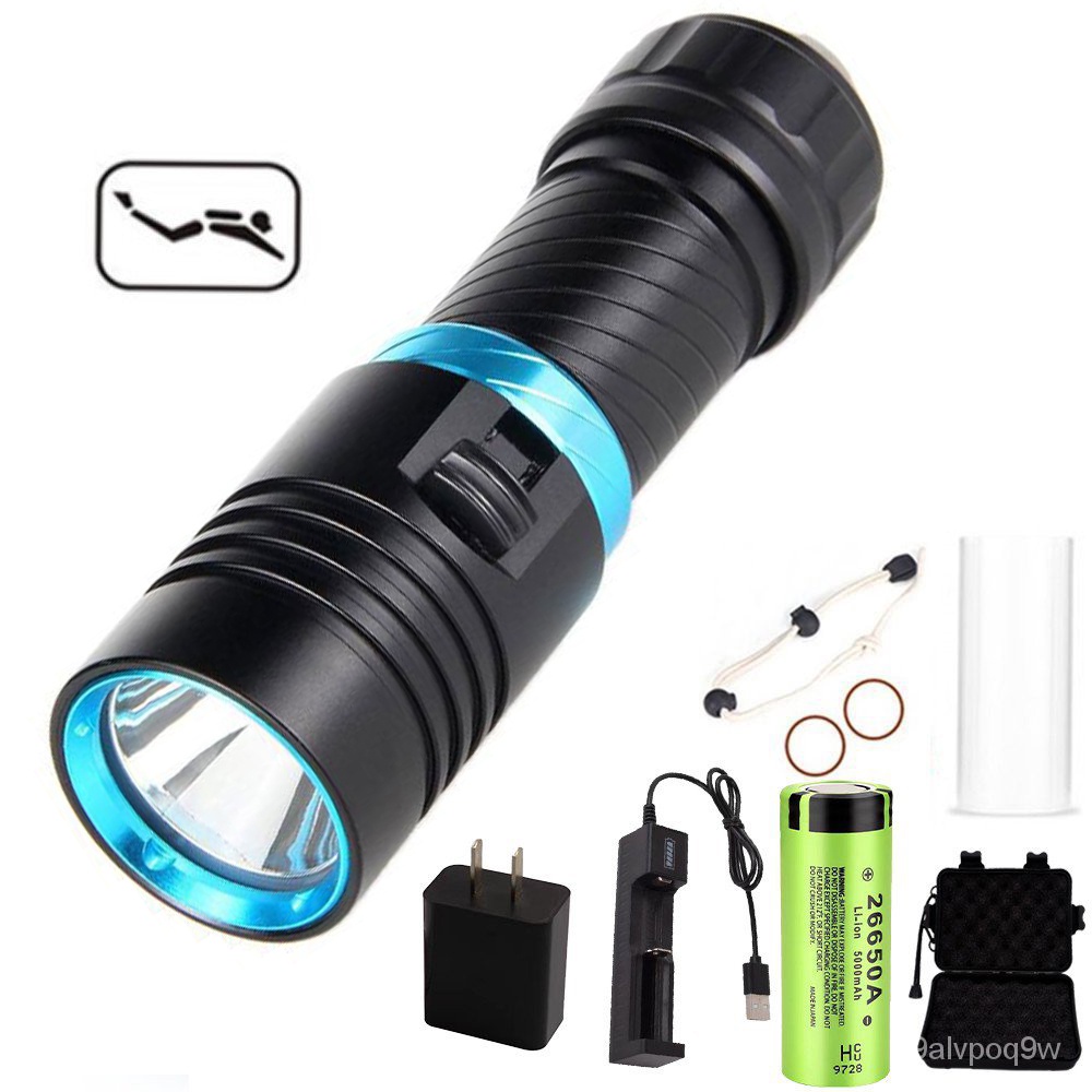 JUNAIINS Đèn gốc Haixnfire Dv30 2500lm Cree Xm-L2 Đèn pin lặn LED 1
