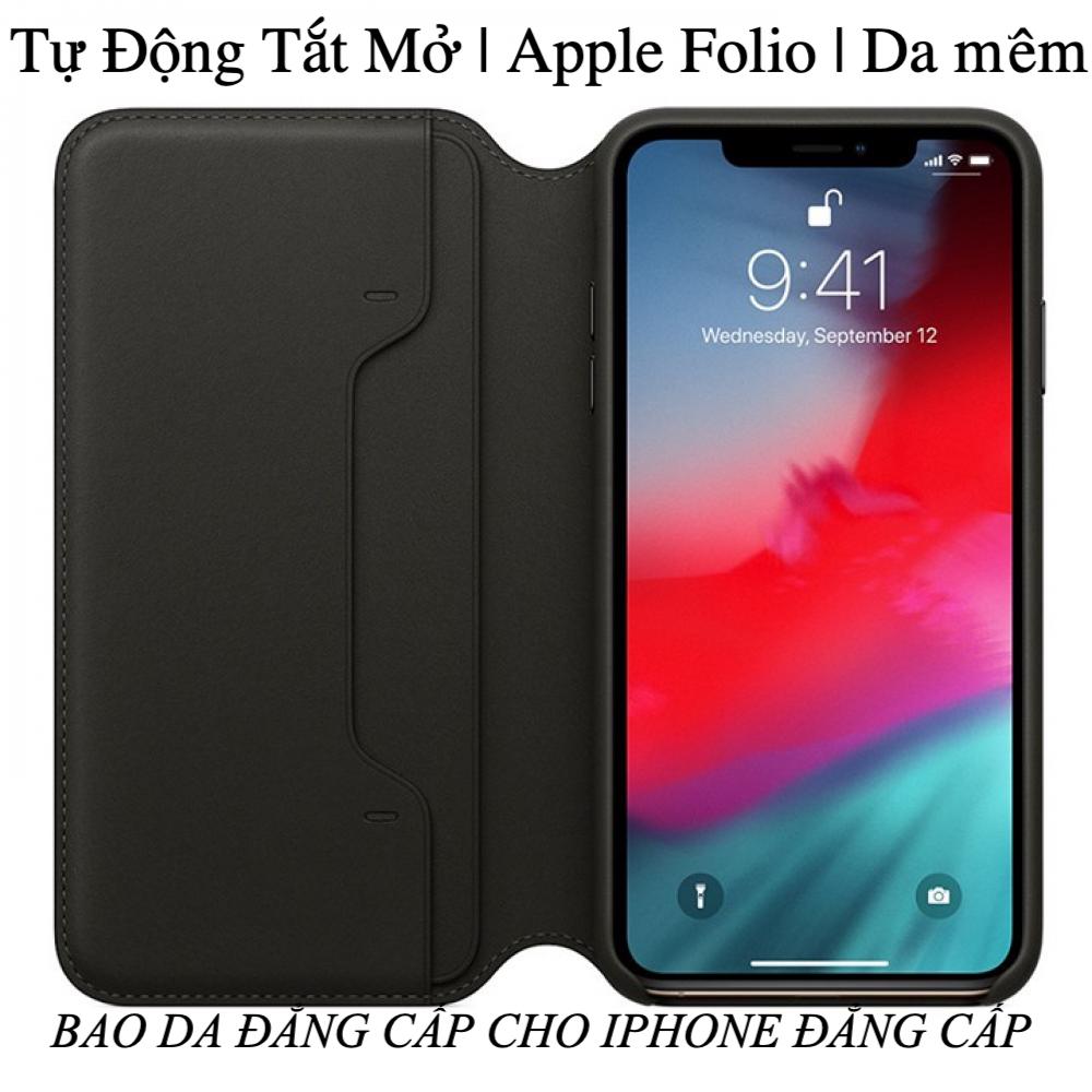 Bao da iphone x - xs - xs max folio leather apple xách tay