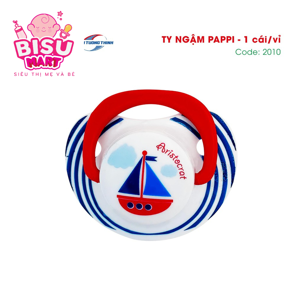 Núm ti giả, Ty ngậm dẹp silicon cho bé PAPPI Thailand ( MẪU MỚI)