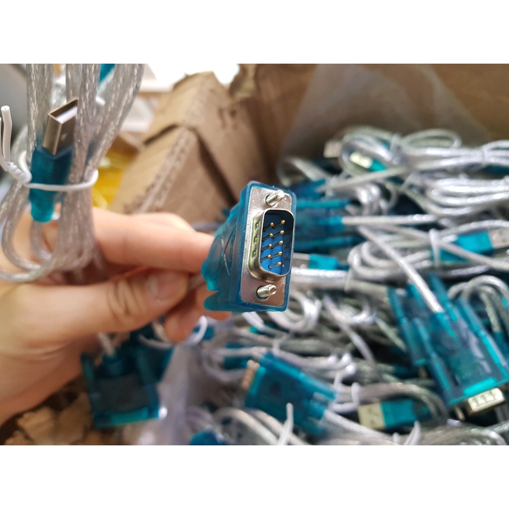 Dây cáp Chuyển đổi USB to RS232 cổng Com 9 chân HL-340 cáp đực