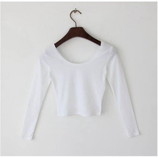 Croptop thu đông dài tay