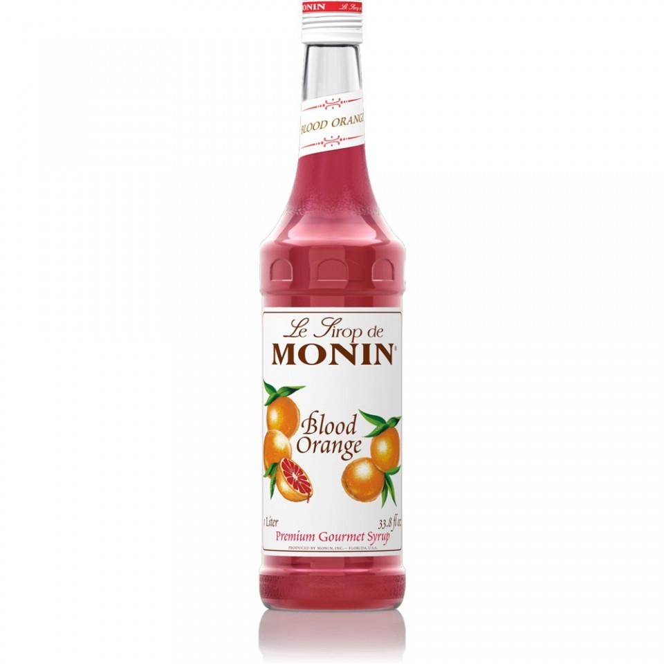 Siro Monin vỏ cam (blood orange) chai 700ml. Hàng Công ty có sẵn giao ngay