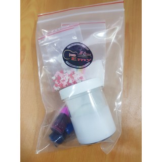 Bộ Kit Làm Slime Mây Gồm (Charm + Cốm + Basic Slime + Hũ + 2 Màu)