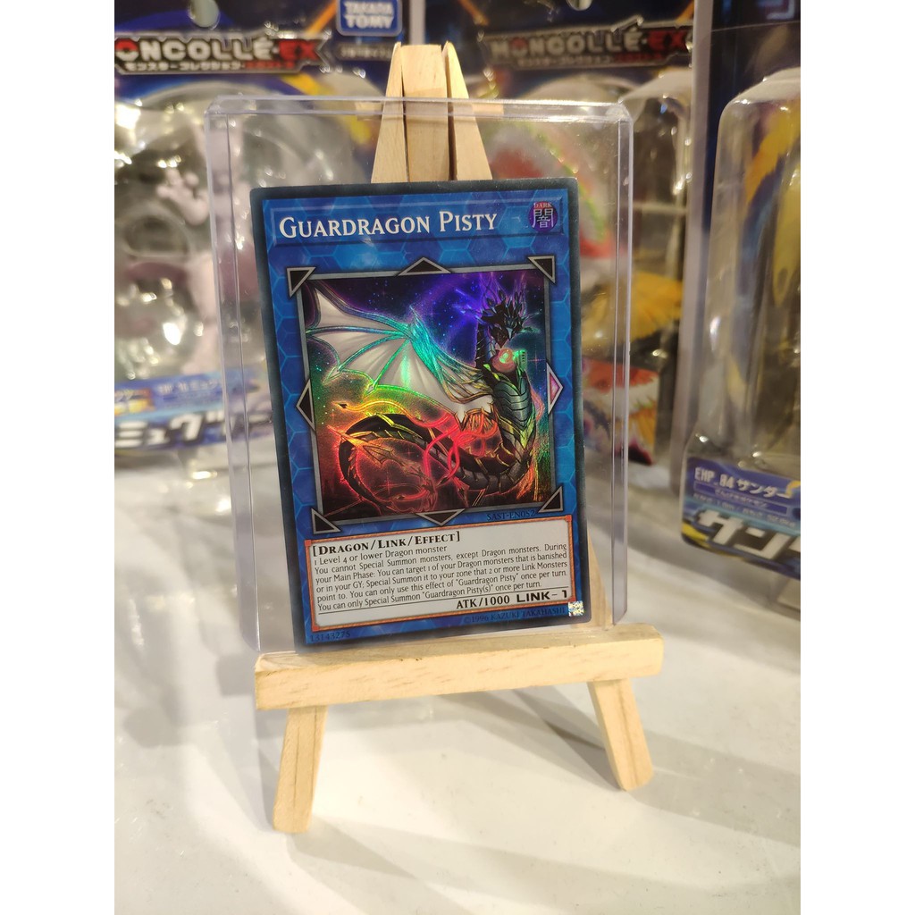 Lá bài thẻ bài Yugioh Guardragon Pisty - Super Rare - Tặng bọc bài nhựa bảo quản