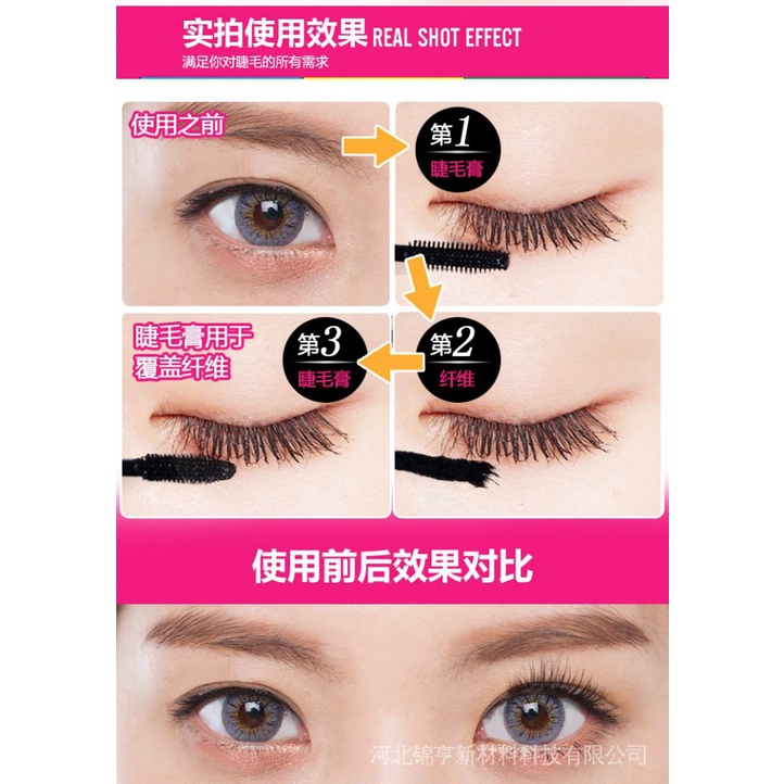 Set Mascara và sợi tơ chuốt mi cong vút và dài hơn