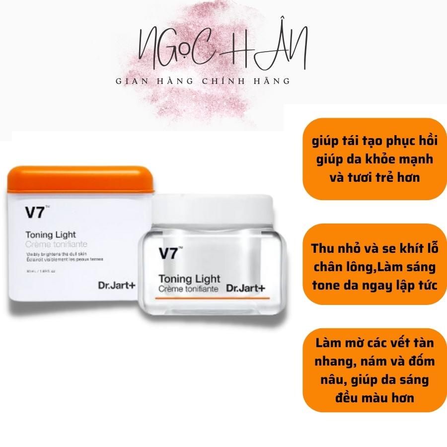 Kem Dưỡng Trắng Da V7 Toning Light Dr.Jart+ (50ml) Hàn Quốc giúp tái tạo phục hồi giúp da khỏe mạnh và tươi trẻ hơn.