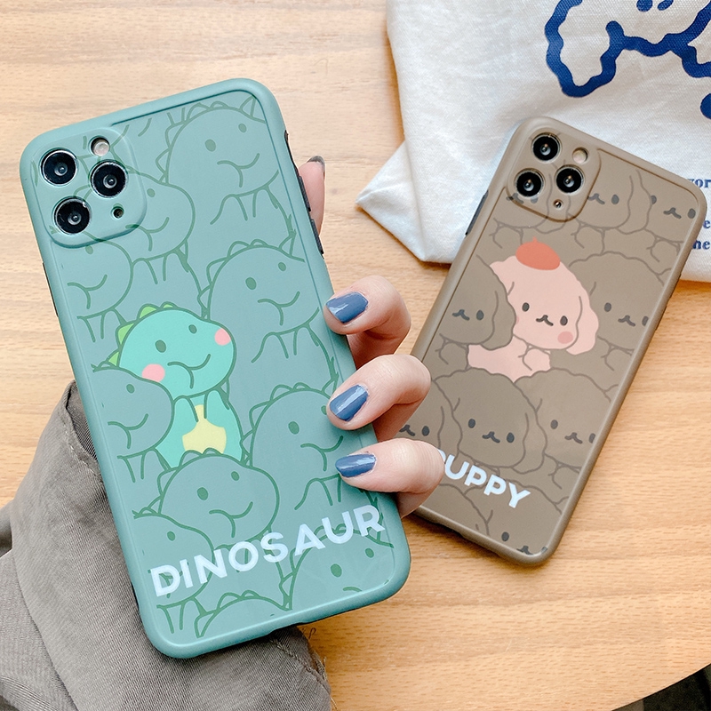 Ốp lưng iphone imd new Dinosaur & Puppy 5/5s/6/6plus/6s/6splus/7/7plus/8/8plus/x/xr/xs/11/12/pro/max/plus/promax - Awifi | BigBuy360 - bigbuy360.vn