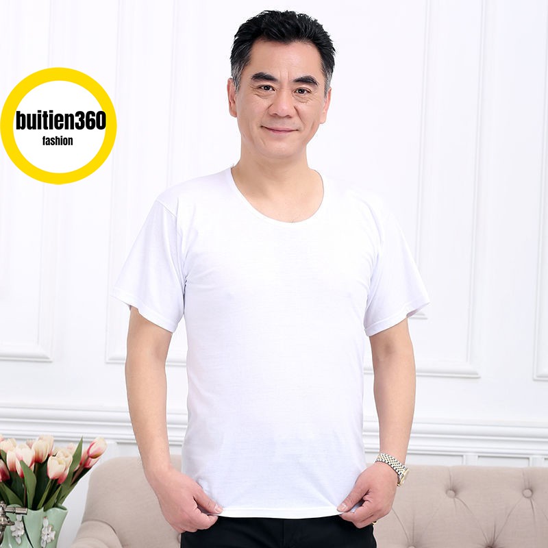Aó thun Lót Nam LEDATEX trắng thun lạnh 3 lỗ và cộc tay chất cotton Dầy mát Đẹp Hàng Việt Nam Chất Lượng Cao.