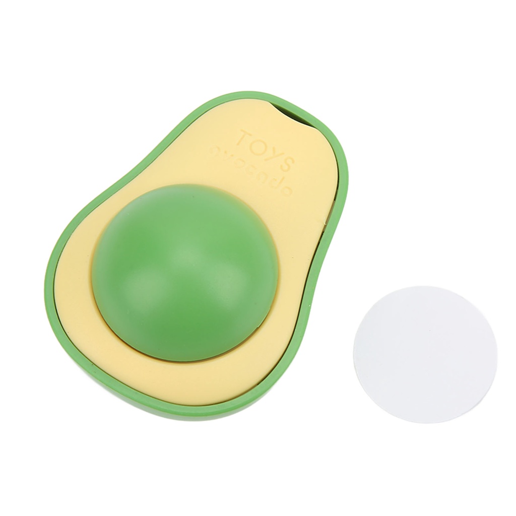 Hàng HOT Bóng đồ chơi gắn tường đựng cỏ bạc hà cho mèo mài răng sáng tạo làm sạch răng xoay Hình dạng quả bơ 【Tennessee052】