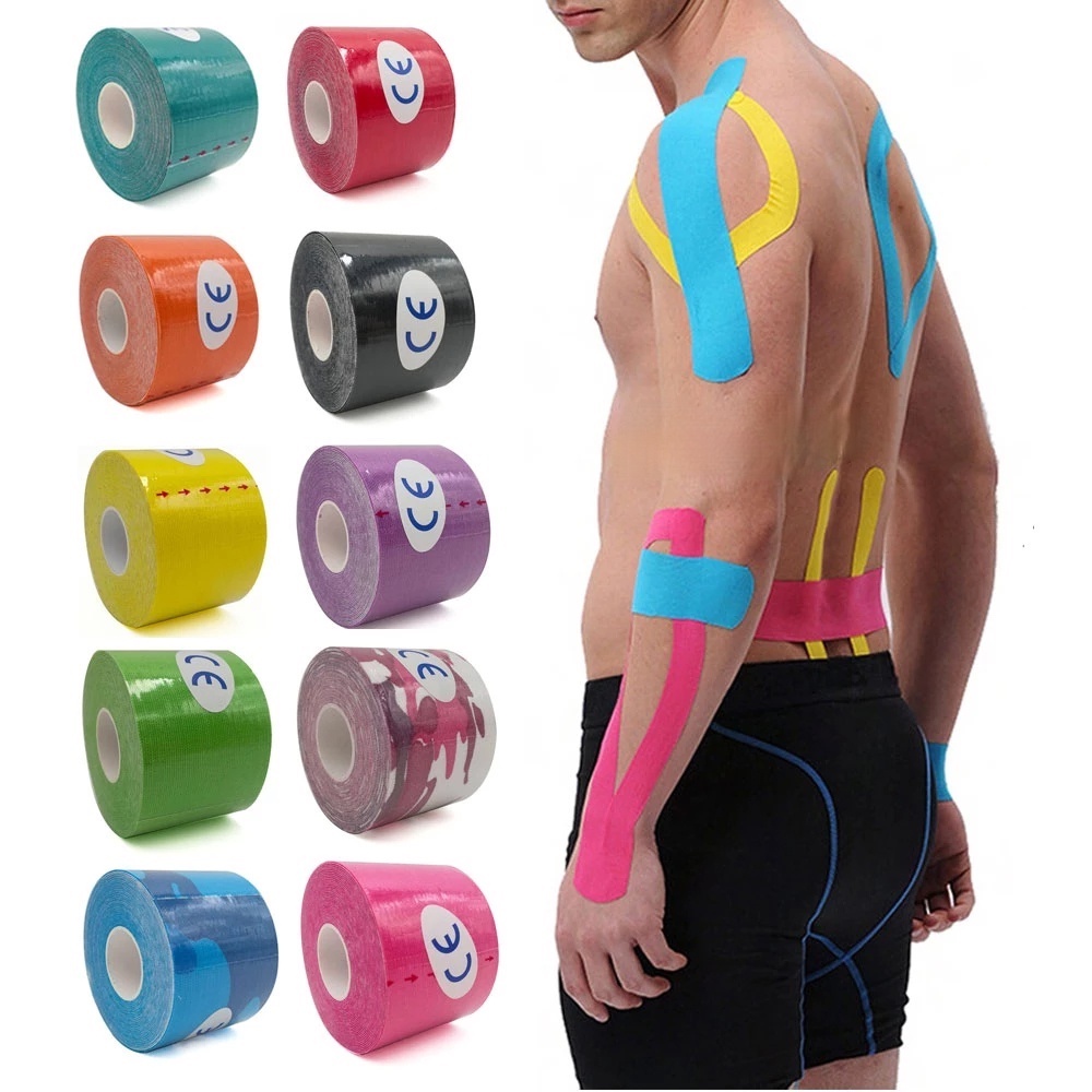 Băng Keo Dán Cơ Thể Thao Kinesiology, Băng Cuốn Hỗ Trợ Chấn Thương Bảo Vệ Khớp Tay Chân