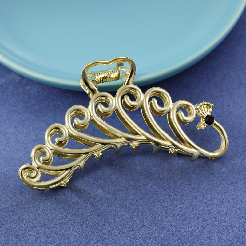 Kẹp Tóc Hình Cá Mập Đính Ngọc Trai Bằng Hợp Kim Phong Cách Hàn Quốc