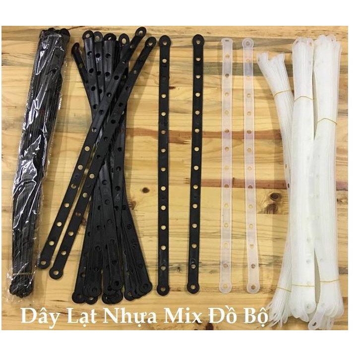 set 10 dây nhựa xâu - dây mix bộ - dây nhựa mix