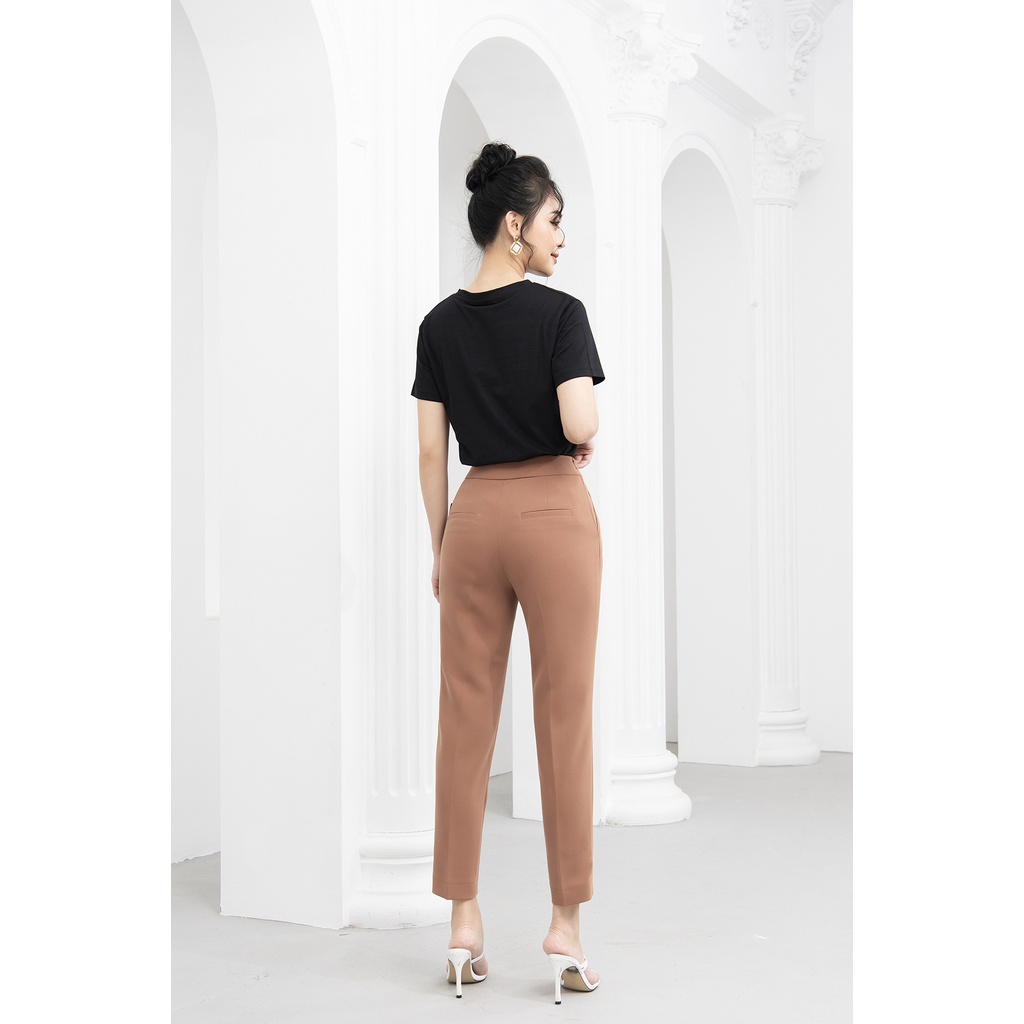 Quần Baggy Nữ Công Sở Chất Đũi Hàn Quốc LUPERI LFQD2101 Không Nhăn, Không Cắn Chỉ, Form Cực Chuẩn