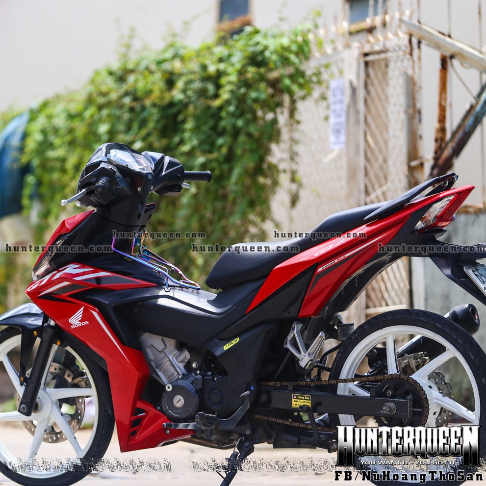 Tem rời in UV cao cấp, mẫu GTR  dán xe Winner V1 màu đỏ. Decal chống nước, không bay màu, bong tróc